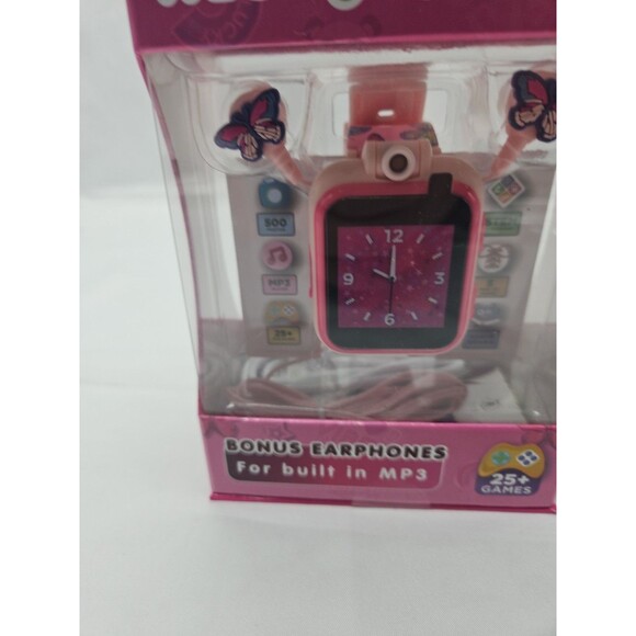 ITECH Jr. Kids Smartwatch Butterfly Band Earbuds W/MP3 Jack 25+ STEM Games - Picture 5 of 16